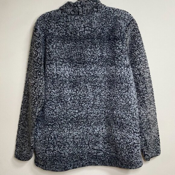 Simply Southern Pullover Women's Deep Pile Fleece 1/4 Zip Collared Large Gray - Picture 2 of 7
